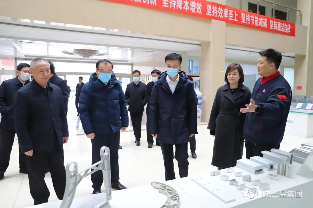濱州市委副書記、代市長李春田一行來山東三星集團調(diào)研