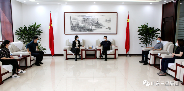 鄒平市委常委、統(tǒng)戰(zhàn)部部長張欣來山東三星集團調(diào)研