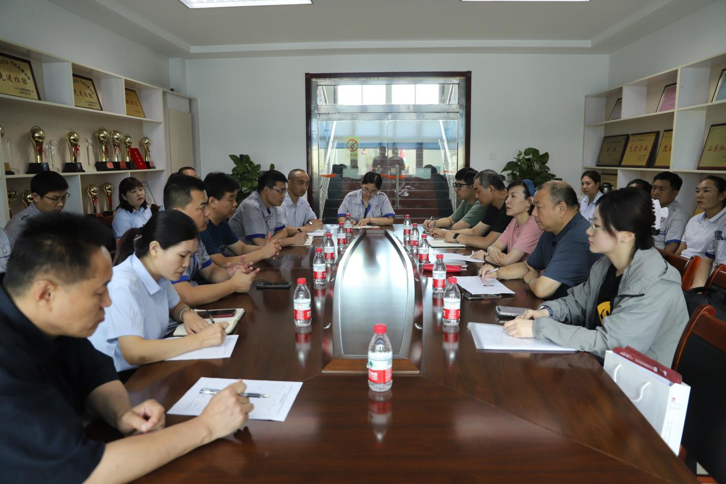 山東省質(zhì)量技術(shù)審查評價中心來山東三星集團督導調(diào)研